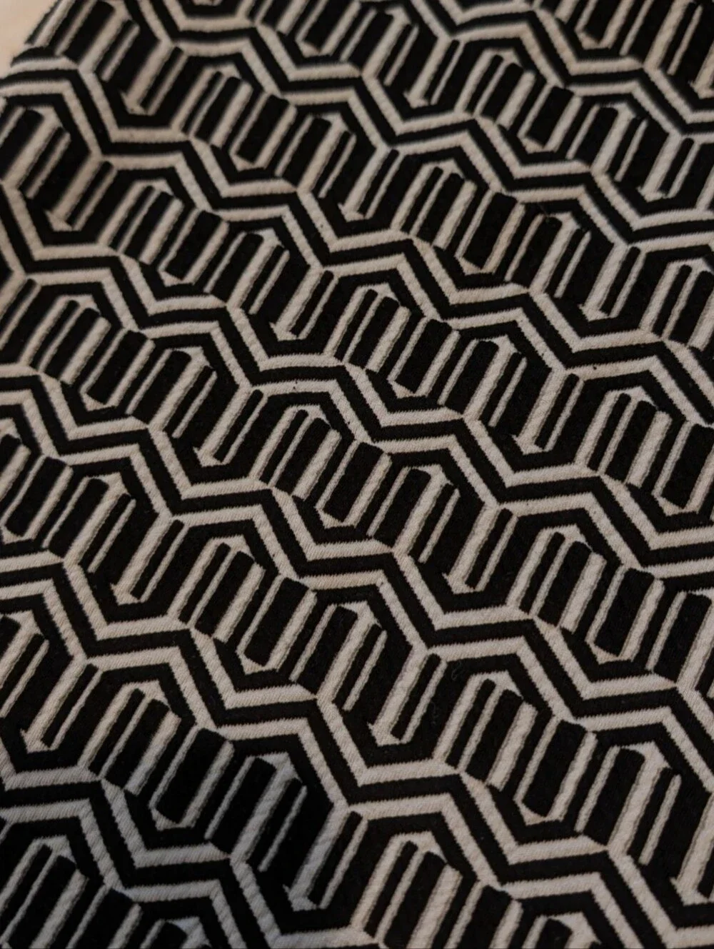 Forever 21 Black and White Geometric Pencil Skirt